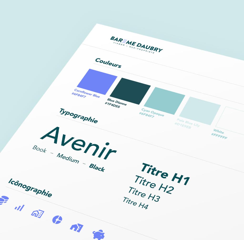 Bareme Viager Daubry : charte graphique