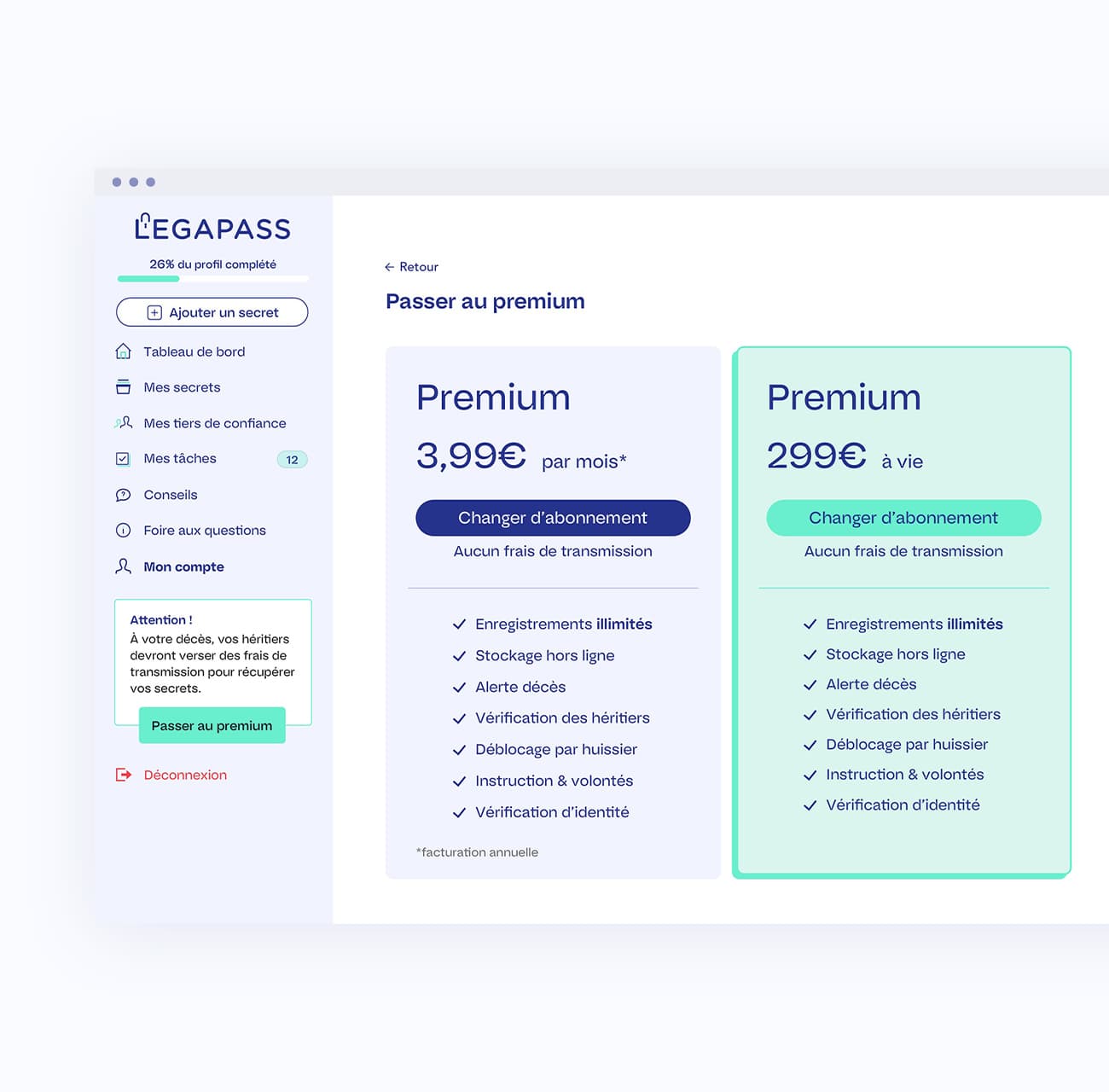 Visuel du projet Legapass