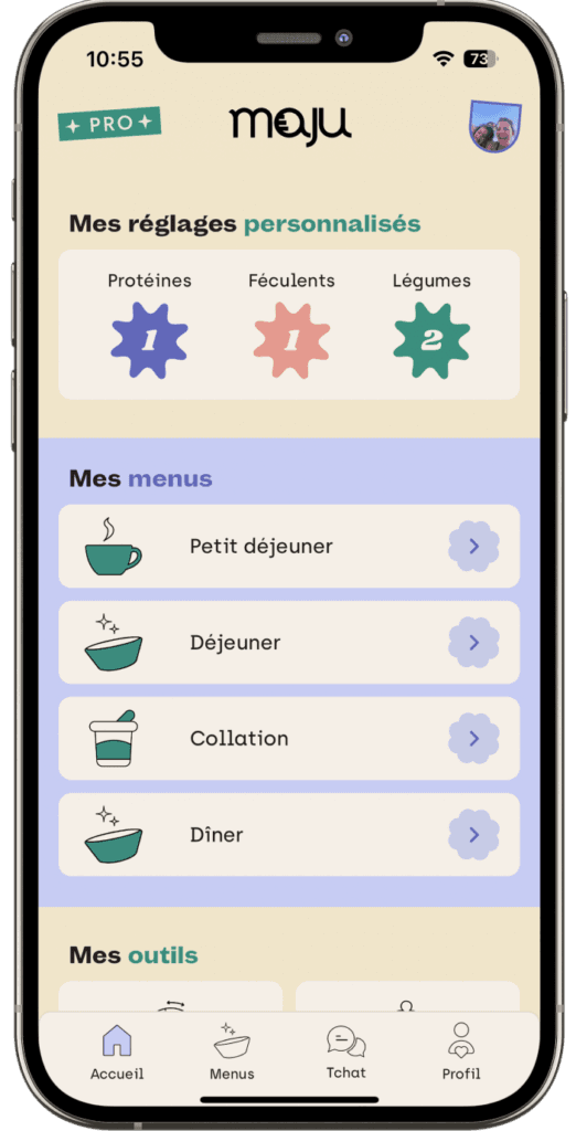 Visuel du projet maju nutrition
