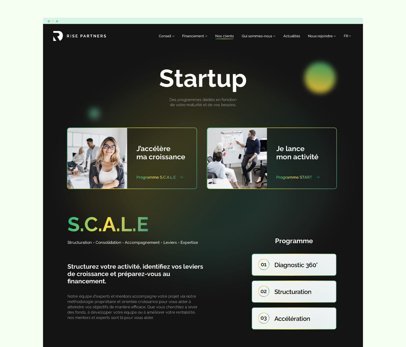 Visuel du projet Rise Partners